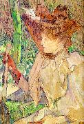  Henri  Toulouse-Lautrec Honorine Platzer (Woman with Gloves) china oil painting reproduction